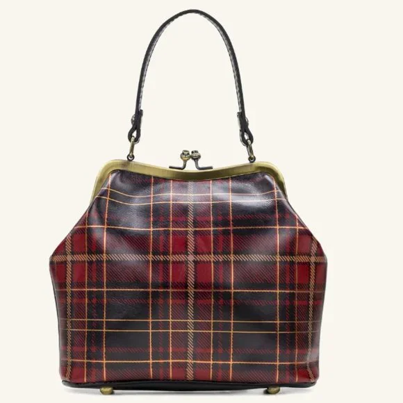 🆕Patricia Nash Laureana Tartan Plaid Frame Satchel - Picture 8 of 15